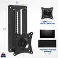 thumbnail image 3 of VIVO Height Adjustable 17" to 32" VESA Monitor Wall Mount Bracket for 1 Screen, 3 of 8