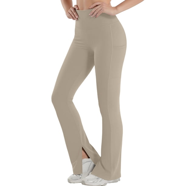 Pantalones de Yoga para Mujer con Bolsillos de Lana Forrada Leggings de Entrenamiento para Mujeres, Alta Cintura Fitness Pantalones Deportivos con Bolsillos Laterales