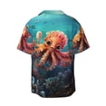 thumbnail image 2 of Fotbe Underwater Plant Octopus print Short Sleeve Button Down Shirts for Men Casual Summer Beach Wrinkle Free Shirt-XX-Large, 2 of 7