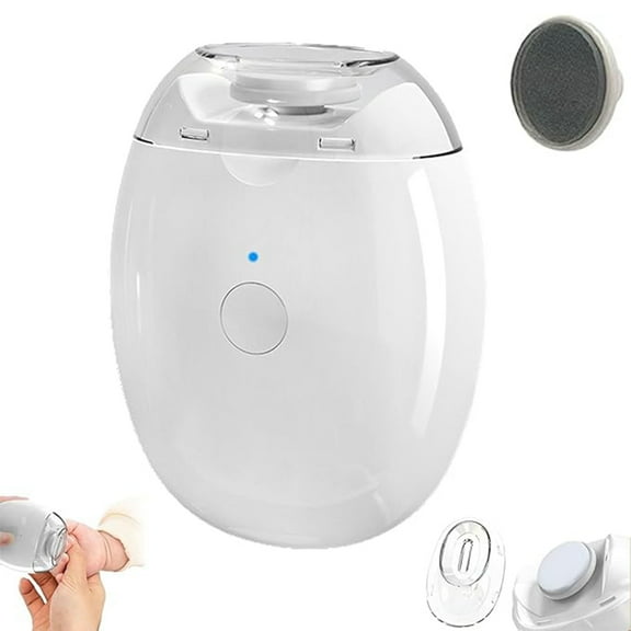 2026 Universal Automatic Fingernail Grinder with Filing Head, Smart Electric Easy Nail Clipper with LED Light & 3 Speeds, 360° Silent Polishing Trimmer, for Kids Seniors & Weak Hands