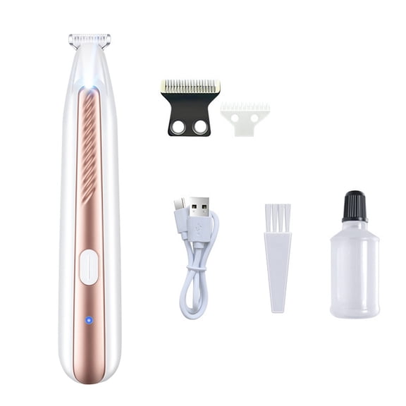 Pet Supplies Pet Micro Precision Trimmer Function Pet Hair Trimmer with LED Light Low Noise Rechargeable Grooming Tool for Ears Face and Eyes 10ml