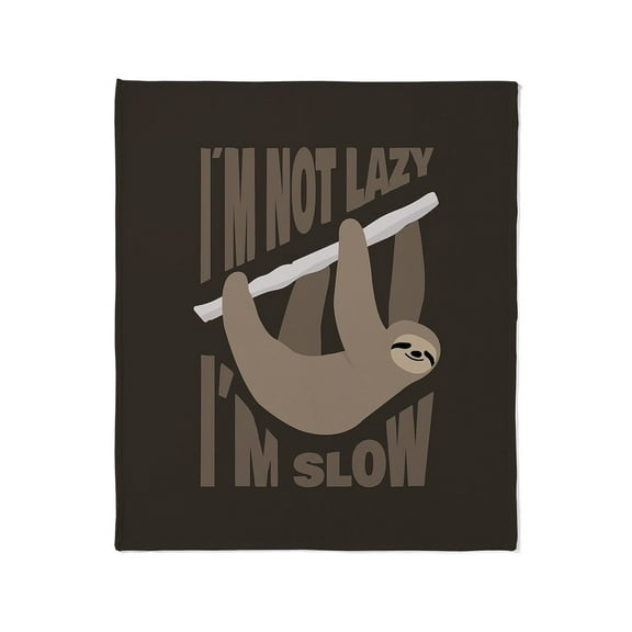 CafePress - Slow Lazy Sloth Throw Blanket - Soft Fleece Throw Blanket, 50"x60" for All Ages