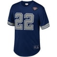 thumbnail image 2 of Men's Mitchell & Ness Emmitt Smith Navy Dallas Cowboys Retired Player Name & Number Mesh Top, 2 of 3