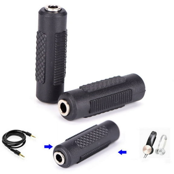 stereo 3.5mm aux female to female audio converter coupler adapters connectioY WA