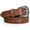 A-Brown, variant on WHIPPY Western Belt for Women Men Cowboy Embossed Belts Cowgirl Belt for Jeans Dresses