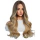thumbnail image 2 of Blonde Brown Gradient 64CM European American Wig Long Curly Hair, 2 of 5
