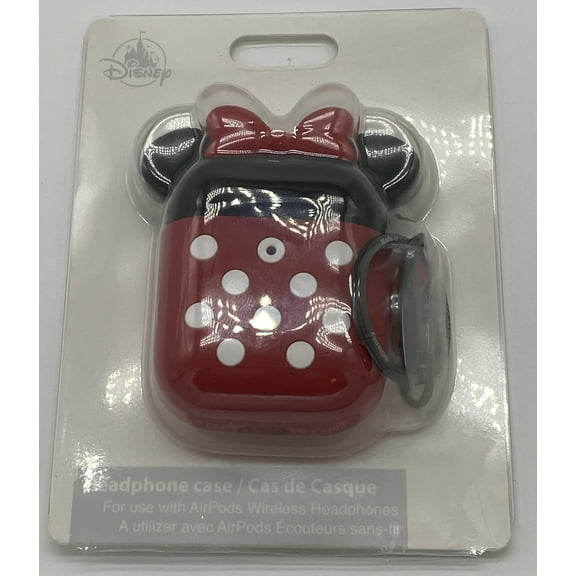 Disney Parks Minnie Dots Charging Headphone Case Airpods Wireless New