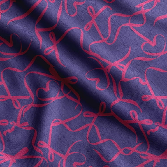 Soimoi Doodle Printed, Poly Canvas Fabric, Decor Sewing Fabric by The Yard 56 Inch Wide,Decorative Fabric for Curtains Tote Bags, Navy Blue