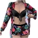 thumbnail image 1 of Gibobby Conjunto de bikini sexy Conjunto de Bikini Sexy de 3 piezas para mujer, traje de baño cubierta, Bikinis de cintura alta para mujer, traje de baño(Negro,XL), 1 of 4