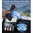 thumbnail image 3 of Samsung Galaxy S26 Ultra Case with Ring Kickstand - MagSafe Compatible, Translucent Matte Slim Shockproof Cover, Military Grade Drop Protection - Black, 3 of 8