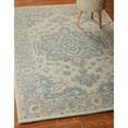thumbnail image 5 of Ox Bay Epoch 5' x 7'9" Blue/Ivory Medallion Hand-Tufted Wool Blend Indoor Area Rug, 5 of 9