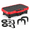 Red, variant on Pink & White Vibrating Platform Exercise Machine, Extra Large Size, Whole Body Workout for Men and Women