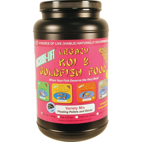 Microbe-Lift MLLVMMD 4 oz Variety Mix Floating Koi & Goldfish Food, 2 lbs