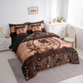 thumbnail image 3 of Manfei Texas Star Boots Twin Bedding Sets 7-Piece for Kids Children Teens,Western Cowboy Bedding Comforter Set Microfiber,Lodge Cabin Breathable Sheet Sets,Lightweight Room Decor,Reversible, 3 of 8