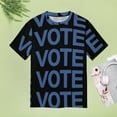 thumbnail image 4 of Vote Bold Text Design T Shirts Basic T-Shirt Short Sleeve Ladies Tee Shirt Summer Graphic Clothing, 4 of 6