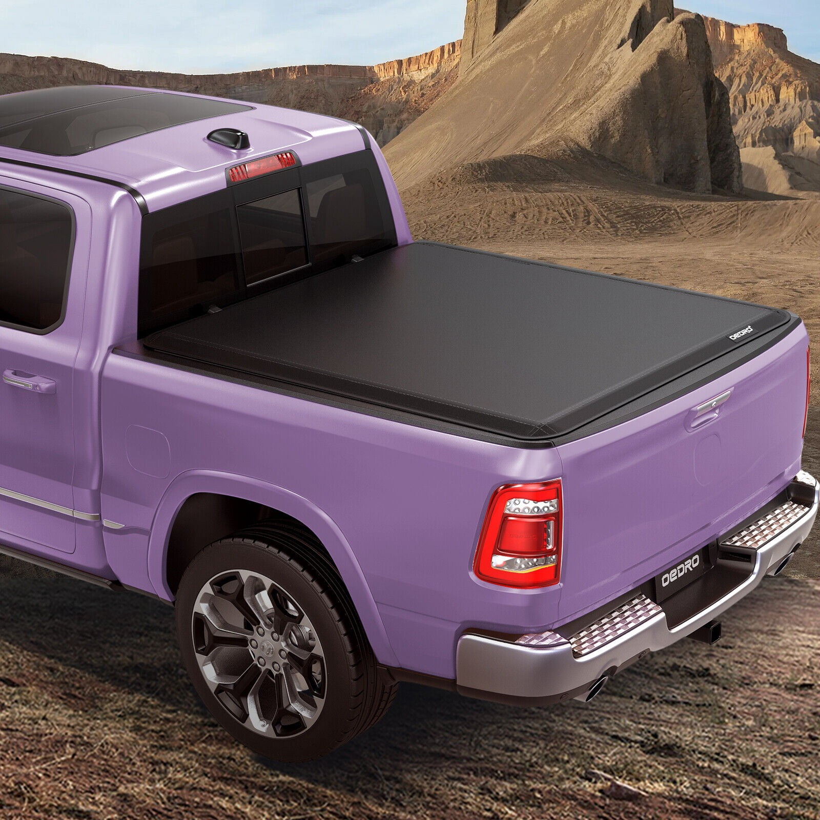 RVNI 5.5 ft Bed Soft Quad Fold Truck Bed Tonneau Cover for 2015-2023 2024 Ford F150 F-150