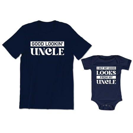 

Good Lookin Uncle Men s Shirt I Get My Good Loooks From My Uncle Baby Bodysuit Kids Toddler Shirt