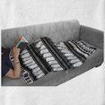 thumbnail image 6 of Retro Soft Flannel Fleece Throw Blanket, Stencil Artwork of Fantasy Colosseum Arch Historical Roman Architecture Theme, Cozy Plush for Indoor and Outdoor Use, 70" x 90", Black White, by Ambesonne, 6 of 6