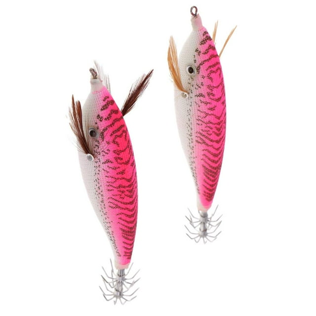 Cebo Duro Artificial Luminoso Falso Camarones Señuelo De Pesca Con Gancho Aparejos De Pesca rojo