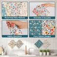 thumbnail image 4 of wlich Swedish Dishcloths, 5PCS Reusable Soft Kitchen Towels Dish Cloths Set with Clips, Non-Scratch Dish Rags for Washing Dishes, Washable Swedish Dish Cloths for Kitchen, No Odor(Plant), 4 of 6