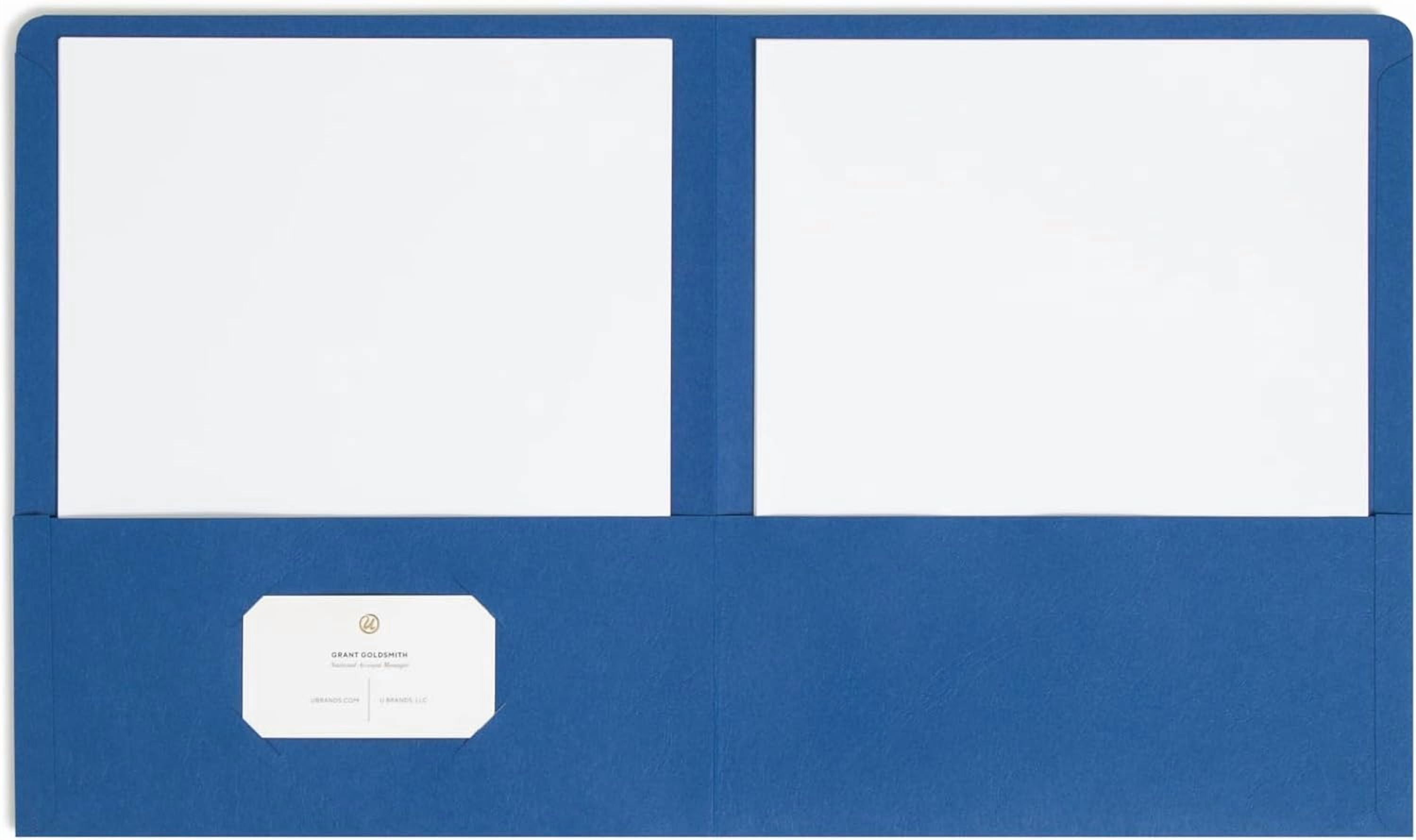 Two-Pocket Heavyweight File Folder, Letter Size, Assorted Colors, 50 per Carton (87863)