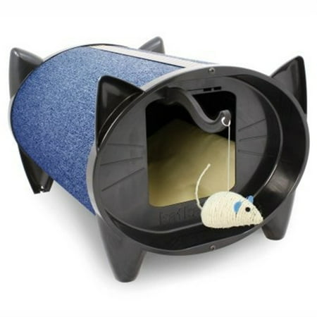 UPC: 0606940002182 | KatKabin SkratchKabin Cat House in Blueberry