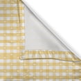 thumbnail image 6 of Ambesonne Vintage Grommet Curtain, Gingham Pattern Heart Shape, 50" x 63", Mustard and White, 6 of 6