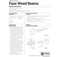 thumbnail image 4 of Ekena Millwork 4"W x 8"H x 16'L 3-Sided (U-beam) Rough Sawn Endurathane Faux Wood Ceiling Beam, Natural Pecan, 4 of 17