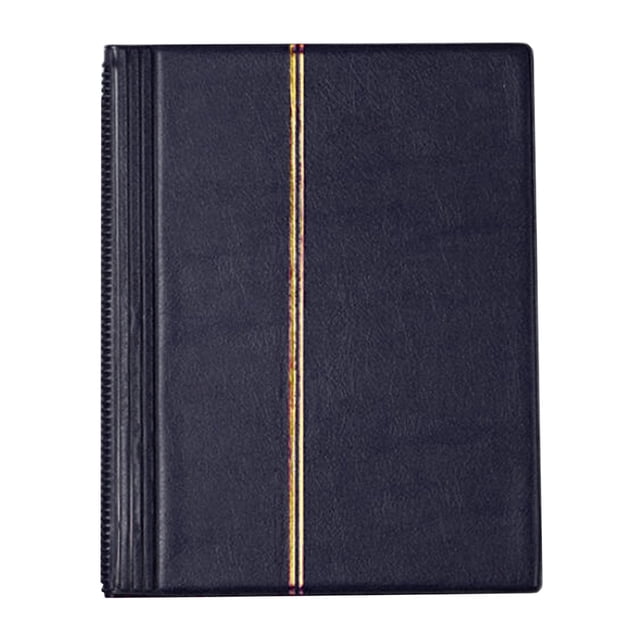 Álbum de sellos 10 hojas (20 páginas) Recolección de sellos Soporte de páginas de sellos Carpeta protectora de páginas Libros Álbum de sellos Libro de existencias Coleccionistas de Azul Sunnimix Carpeta de álbum de sellos