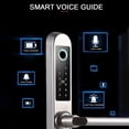 thumbnail image 3 of WAFU Smart Door Lock with Camera, Stainless Steel, Fingerprint/Card/Password/Key/APP Unlock, Suitable for 40-120mm Door Thickness - WF-021 Silver, 3 of 6