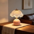 thumbnail image 2 of ICQOVD Vintage Handcrafted Eggshell Table Lamp Warm Ambient Lighting Home Decor Lamp for Bedroom Living Room office Gift, 2 of 6
