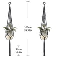 thumbnail image 5 of 2 st Macrame växt hängare hängande planter korg, stil 4, 5 of 5
