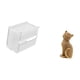 thumbnail image 5 of Caja de almacenamiento de papel higiénico con forma de gato acrílico, dispensador moderno de toallas de papel de resina, soporte de pañuelos de pared,, 5 of 8
