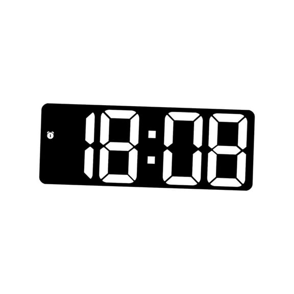 Reloj digital de escritorio, brillo ajustable, calendario, escritorio, control de voz moderno, reloj despertador LED con temperatura de fecha para sal Blanco Sunnimix Despertador digital
