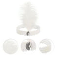thumbnail image 3 of Unique Bargains 1 Pc Feathers Faux Diamond Headbands for Women White, 3 of 6