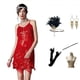 thumbnail image 4 of Conjunto vintage sexy con borlas y tirantes para mujer, tallas grandes S-3XL, vestido de noche con lentejuelas, 4 of 6