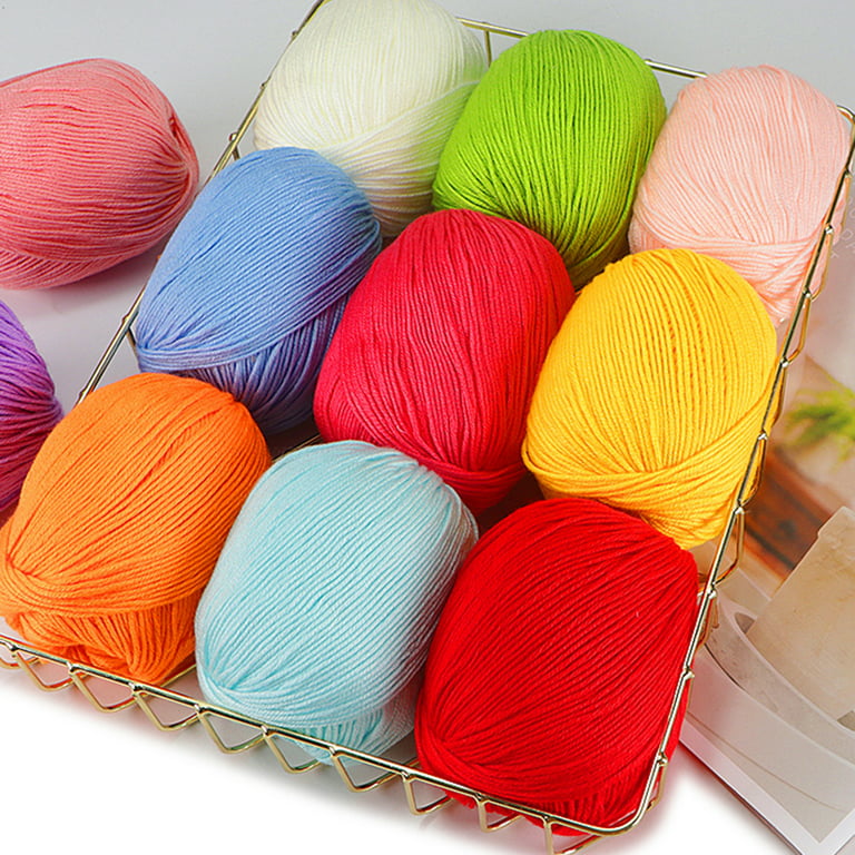 CraftBud Acrylic Yarn Skeins 24 x 50g - 2400 Yards - Yarn for Crocheting -  Soft Crochet Yarn for Knitting and Crafts - Multicolored Crochet Craft Yarn