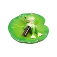 thumbnail image 1 of Frog Mini Pond Decoration - Resin, Floating, Outdoor/Garden/Balcony Decor, Cute Shape, Weather-Resistant, 1 of 6
