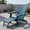 Blue, variant on Demi Bonn All-Weather HIPS Patio Adirondack Lounge Chair with Retractable Footrest, Outdoor Accent Furniture Lounge Chairs for Yard, Garden, Blue