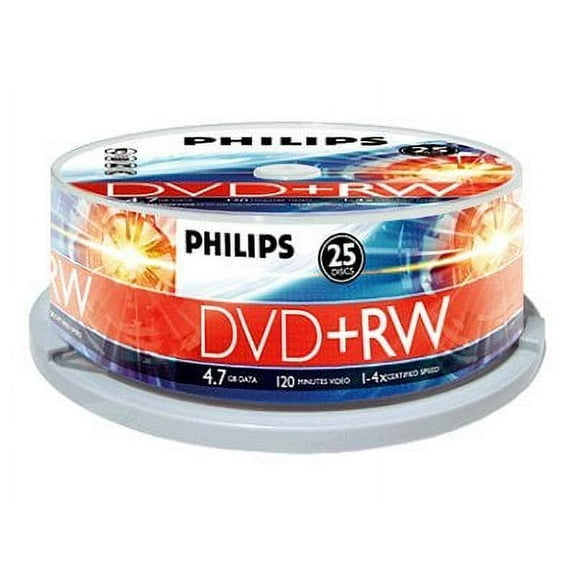 Philips - 25 x DVD RW - 4.7 GB 4x - spindle