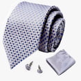 thumbnail image 4 of Corbata para hombre, traje formal, traje profesional a rayas, traje de verano, 4 of 6