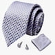 thumbnail image 4 of Corbata para hombre, traje formal, traje profesional a rayas, traje de verano, 4 of 6
