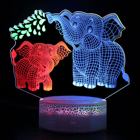 

3D Night Light 16 Color Changing Light with Remote Control Animal Toys Bedroom Home Decor（ST-2838）