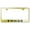 Gold, variant on Chevy Tahoe Laser Etched Logo Stainless Steel License Plate Frame (Black)