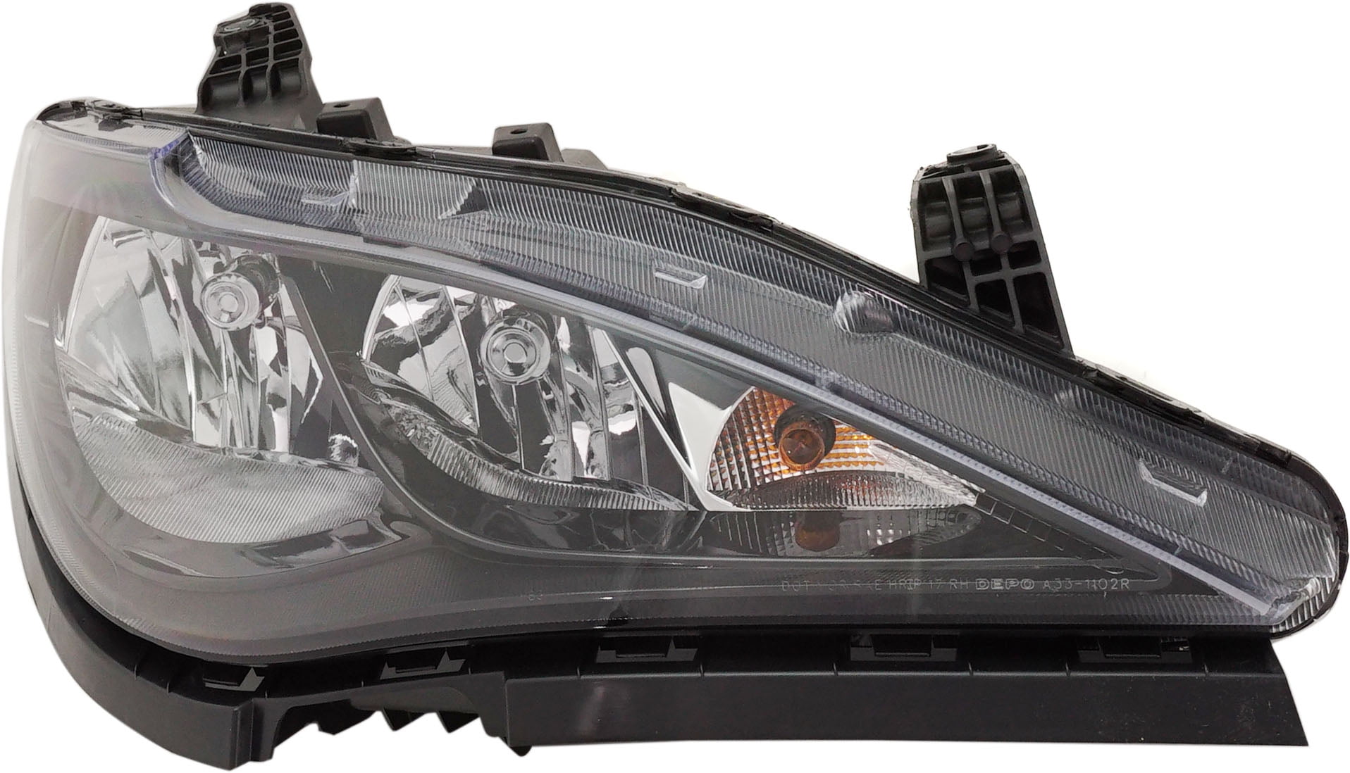 Replacement RC10010049 Headlight Compatible With 2017-2021 Chrysler Pacifica Right Passenger Halogen With bulb(s)