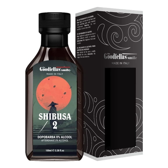 The Goodfellas' smile Splash/Tónico calmante para después del afeitado sin alcohol Hecho en Italia 100 ml 3.38 oz (Bergamota Naranja Almizcle y Cedro/SHIBUSA 2)