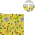 thumbnail image 5 of FREEAMG Shower Curtains Cute Wildlife Animals Curtain, Waterproof Fabric Decor Shower Curtains for Bathroom Set with 12 Hooks, 66” x 72”, 5 of 6