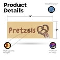 thumbnail image 2 of Pretzels Vinyl Decal 24 Inch x 9 Inch Weatherproof Heavy-Duty Adhesive Backing | Freshly Baked Snacks, Food Stalls, Delicious Treats | Made in USA, 2 of 6