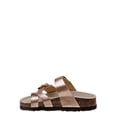 thumbnail image 3 of Laura Ashley Rose Gold Footbed Slide Sandal (Toddler Girls), 3 of 5