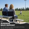 thumbnail image 2 of SPORT BEATS Stadium Seats with Back Support Bleacher Chairs with Back and Cushion Thick Padded Bleacher Seats Includes Shoulder Strap, 2 of 8